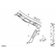 BMW Cover Column A Right - Genuine BMW 51437129312