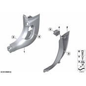 BMW Kick Panel Trim - Genuine BMW 51437263018
