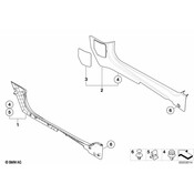 MINI Door Sill Plate - Genuine MINI 51437267060