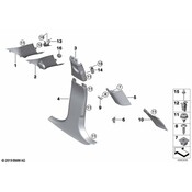 Mini Body C-Pillar Trim Panel - Genuine Mini 51437402902