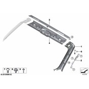 BMW Body A-Pillar Trim Panel - Genuine BMW 51437456438