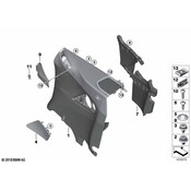 BMW Seat Belt Trim Bezel - Genuine BMW 51437939014
