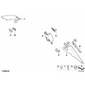 BMW Cover Column C Right (Anthrazit) - Genuine BMW 51437960062