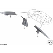 BMW Cover B-Column Upper Left (Platin) - Genuine BMW 51437985491