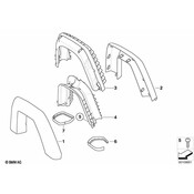 BMW Covering Left (Black) - Genuine BMW 51438040735