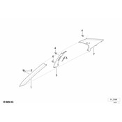 BMW Covering Apron Left (SandGrey) - Genuine BMW 51438189189