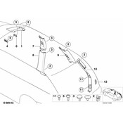 BMW Covering Right (Black) - Genuine BMW 51438259686