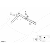 BMW Clip Bottom Part - Genuine BMW 51438267323