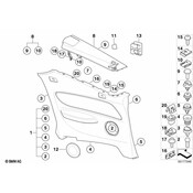 BMW Trim Mid-Range Speaker Right (Black) - Genuine BMW 51439147806