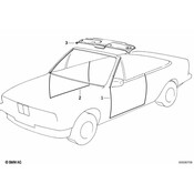 BMW Front Headlining Cover - Genuine BMW 51441936976