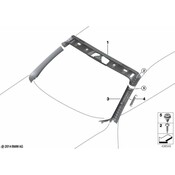 BMW Windshield Post Trim - Genuine BMW 51447358284