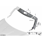 Mini Roof Opening Trim - Genuine Mini 51447393006
