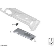 BMW Sun Visor - Genuine BMW 51447936990