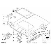 BMW Cover F Ultrasonic Burglar Alarm (Light Grey) - Genuine BMW 51448254917