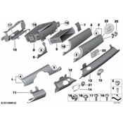 MINI Instrument Panel Knee Bolster - Genuine MINI 51452752858