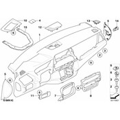 BMW Instrument Panel Bezel - Genuine BMW 51456967230