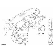 Mini Instrument Panel Cover - Genuine Mini 51457055677