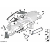 BMW Instrument Panel Trim Carbon Left (M6) - Genuine BMW 51458052347