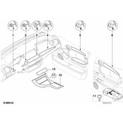 BMW Decorative Strip Dashboard Centre (CosmosBlack) - Genuine BMW 51458402236