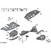 BMW Trim PanelInstr.PanelDriversideBottom (Black) - Genuine BMW 51459114417
