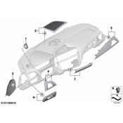 BMW Instrument Panel Bezel - Genuine BMW 51459205375