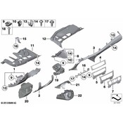 BMW Cover Function Carrier Centre (Cic) - Genuine BMW 51459257642