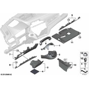 BMW Instrument Panel Cover - Genuine BMW 51459316560