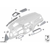 BMW Instrument Panel Bezel - Genuine BMW 51459329354