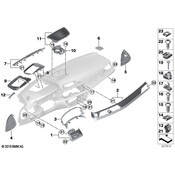 BMW Speaker Cover - Genuine BMW 51459345348
