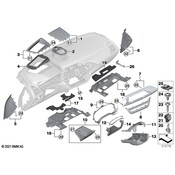 BMW Instrument Panel Bezel - Genuine BMW 51459363492
