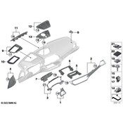 BMW Instrument Panel Molding - Genuine BMW 51459624652