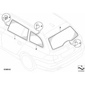 BMW Holder Kit For Sun Visor - Genuine BMW 51460441930