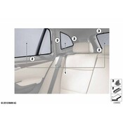 BMW Sun Protection Rear-Luggage Comp.-Door (F25) - Genuine BMW 51462164770