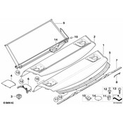 BMW Cover Belt Outlet (Anthrazit) - Genuine BMW 51467139346