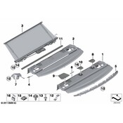 BMW Roller Sun Blind Rear Window - Genuine BMW 51467272130