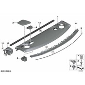 BMW Speaker Cover - Genuine BMW 51467351694