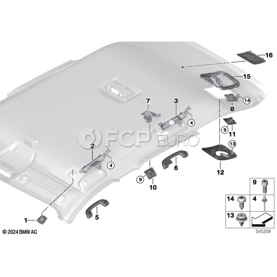BMW Seat Belt Trim Bezel - Genuine BMW 51467382855 | FCP Euro