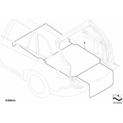 BMW Load Area Turning Mat (E84) - Genuine BMW 51472158425