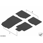 MINI All-Weather Floor Mat Set - Genuine MINI 51472181810