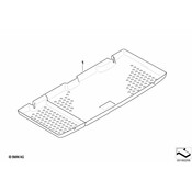 MINI Fitted Luggage Compartment Mat (CoopersLogo) - Genuine MINI 51472182515