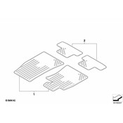 MINI Floor Mats All-Weather Front (LhdCoopersAnt) - Genuine MINI 51472231958