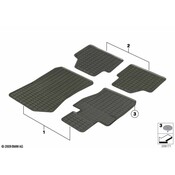 BMW Floor Mats All-Weather Front (SDrive Lhd) - Genuine BMW 51472336798