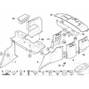 BMW Rear Left Trunk Trim (Graphite) - Genuine BMW 51472497179