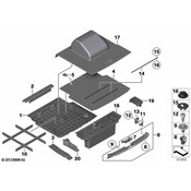 BMW Cover Catch Bracket - Genuine BMW 51472990628