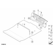 BMW Floor Carpet Luggage Compartment - Genuine BMW 51472996113