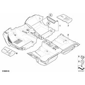 BMW Clip Floor Net (Sandbeige) - Genuine BMW 51473416351