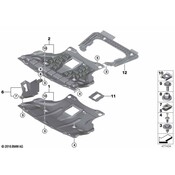 BMW Cover Engine Compartment Screening - Genuine BMW 51473419335