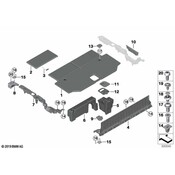 BMW Spare Tire Compartment Cover - Genuine BMW 51475A0B6D6