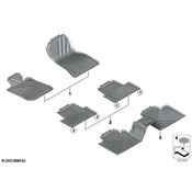 BMW All Weather Floor Mat Set Front - BMW 51475A43444
