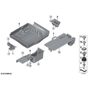 BMW Stowage Compartment Left (Black) - Genuine BMW 51476981047
